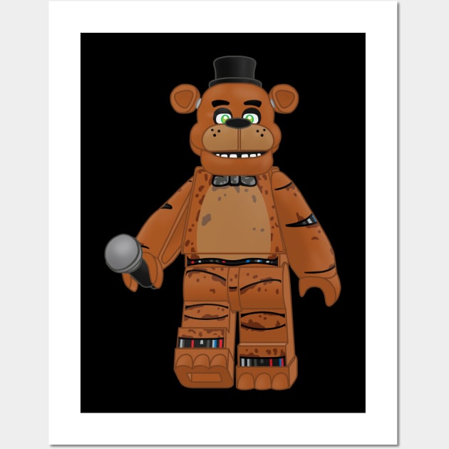 Lego Freddy Fazbear Wall Art by ovofigures